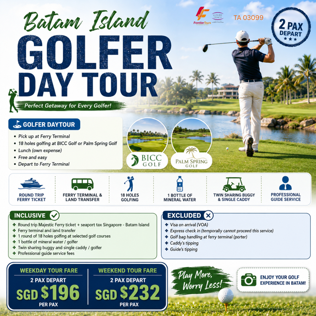 Batam Island Golfer Day Tour