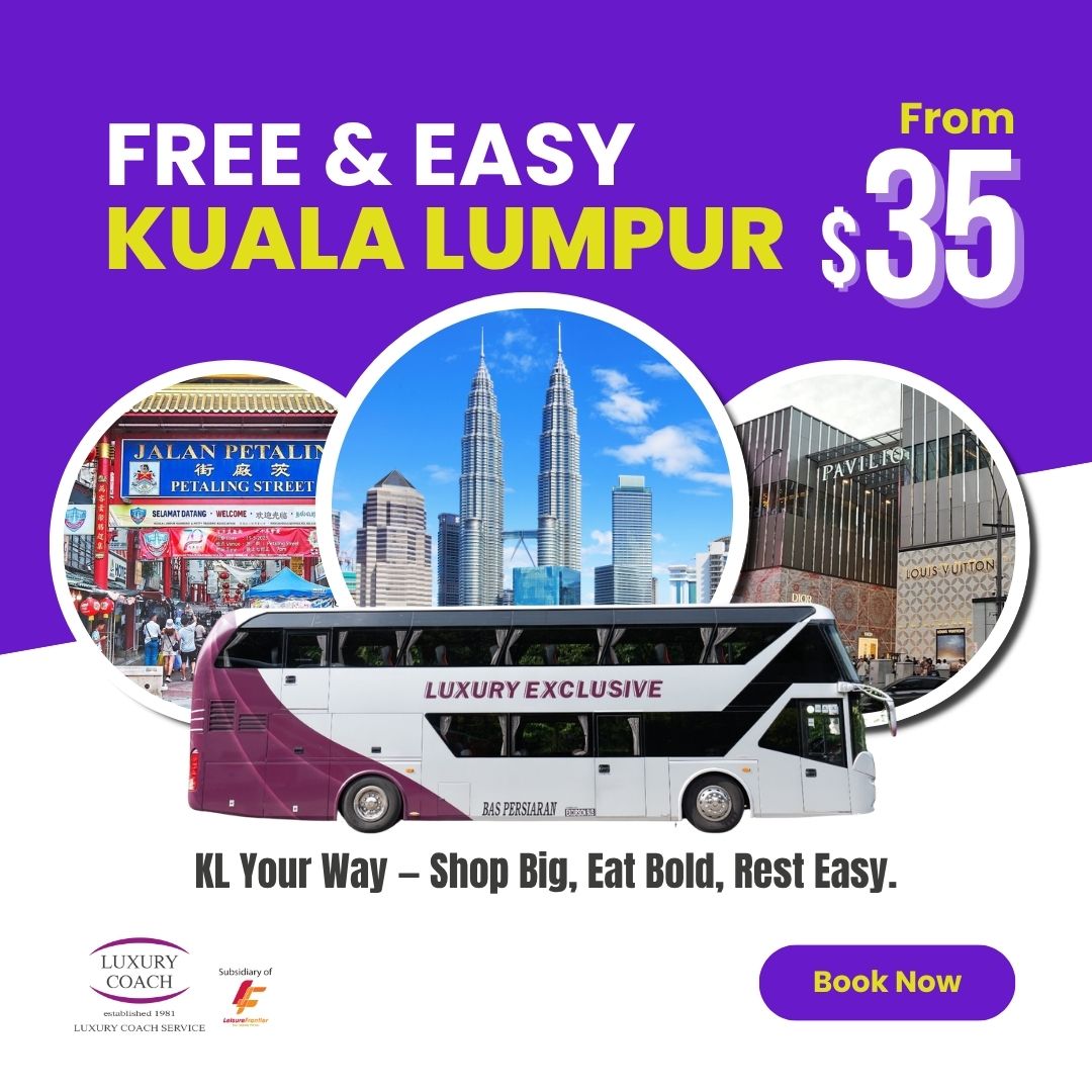 Free & Easy Kuala Lumpur Coach Tour