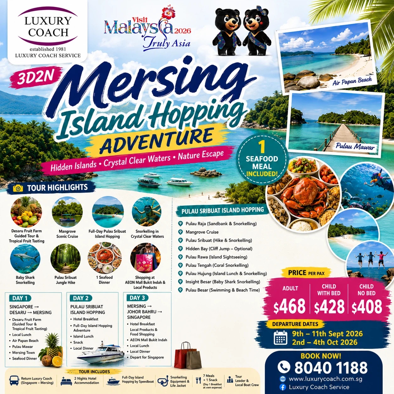3D2N Mersing Island Hopping Adventure