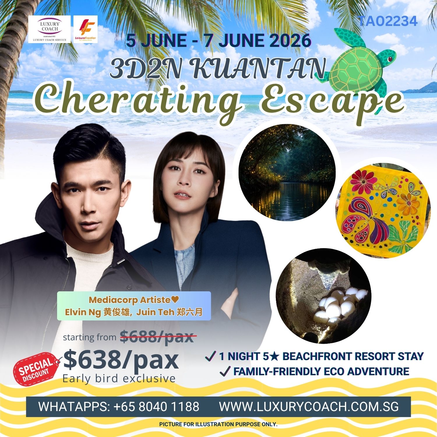 3D2N Cherating Turtle & Nature Eco Journey